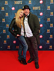 Schauspieler Michel Guillaume mit Frau Georgia  ©Foto: Joerg Koch/Getty Images für HISTORY   